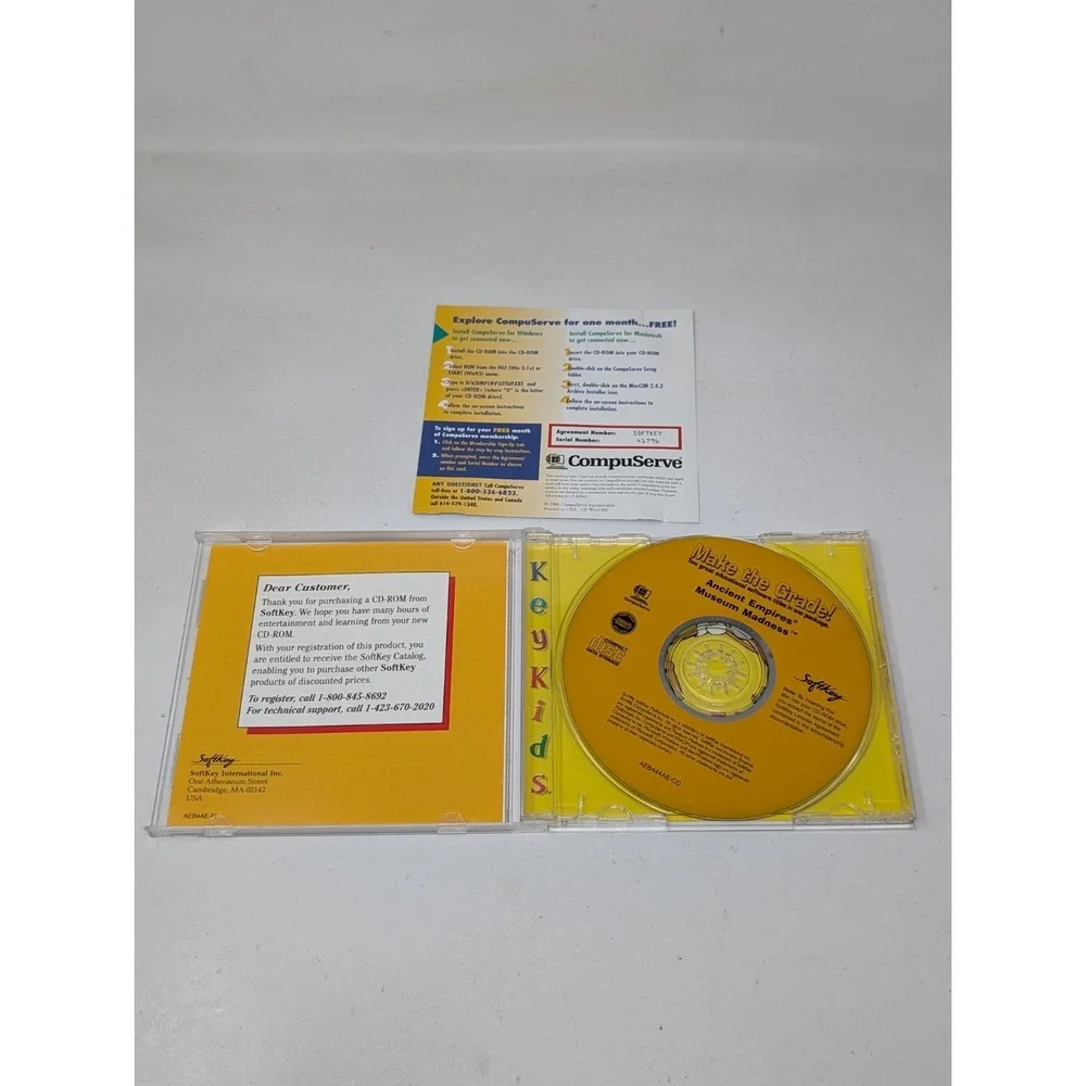 Ancient Empires / Museum Madness PC CD-ROM Game Double Kids 90s Softkey Vintage